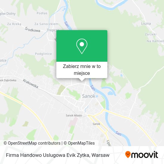 Mapa Firma Handowo Uslugowa Evik Zytka