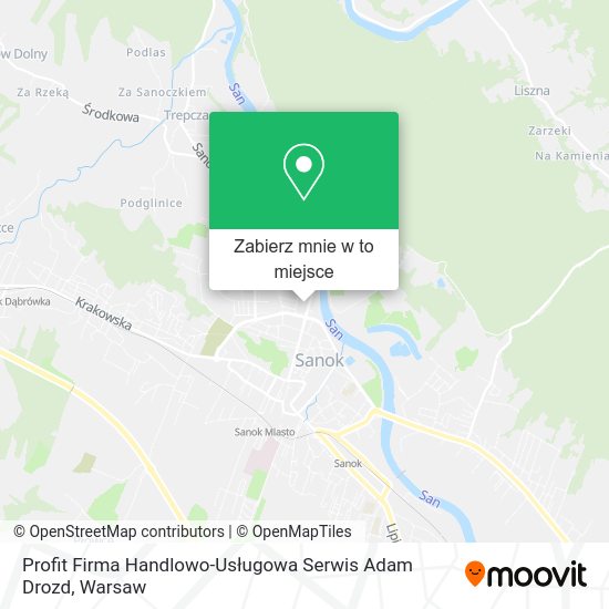 Mapa Profit Firma Handlowo-Usługowa Serwis Adam Drozd