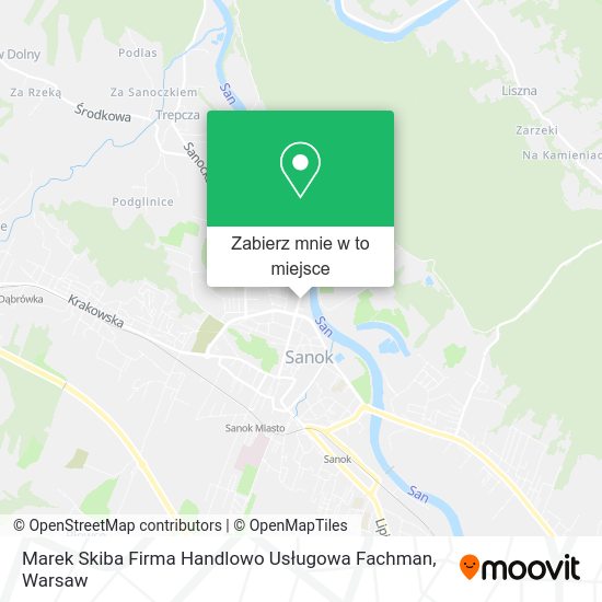 Mapa Marek Skiba Firma Handlowo Usługowa Fachman