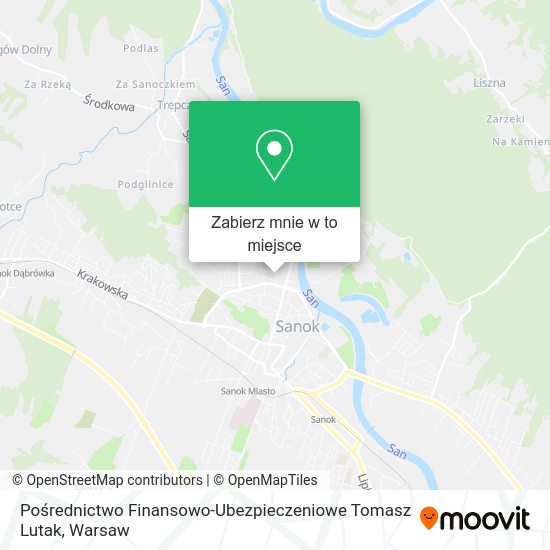 Mapa Pośrednictwo Finansowo-Ubezpieczeniowe Tomasz Lutak