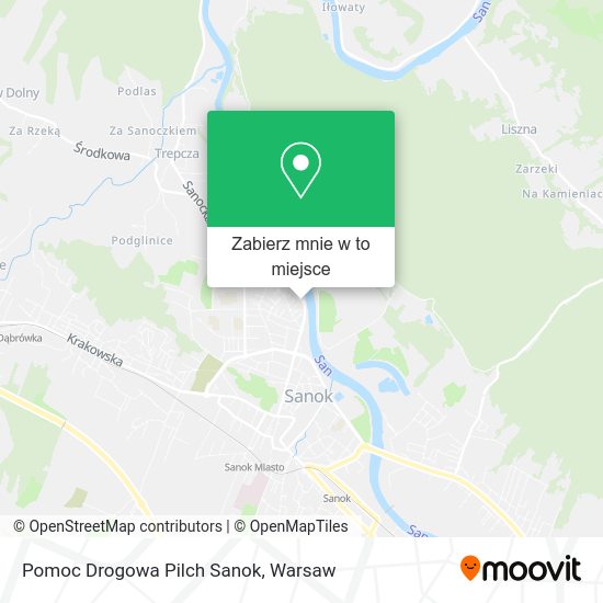 Mapa Pomoc Drogowa Pilch Sanok