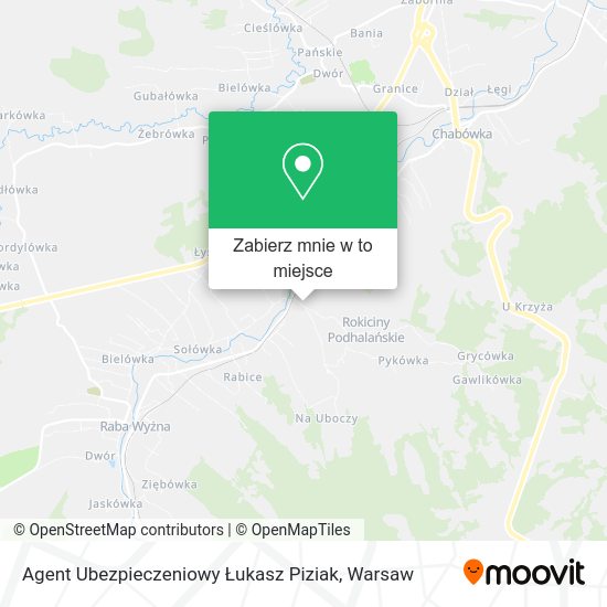 Mapa Agent Ubezpieczeniowy Łukasz Piziak