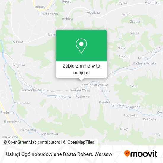 Mapa Usługi Ogólnobudowlane Basta Robert