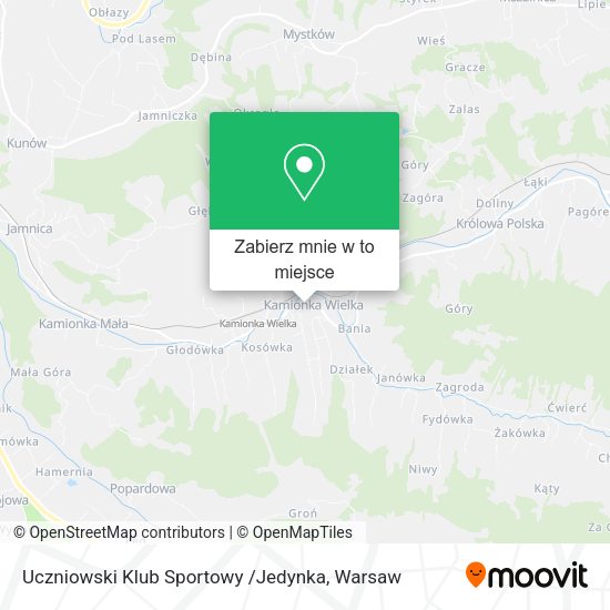 Mapa Uczniowski Klub Sportowy /Jedynka