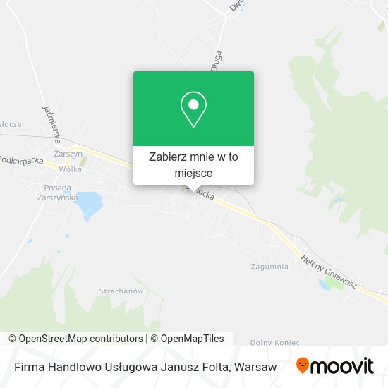 Mapa Firma Handlowo Usługowa Janusz Folta