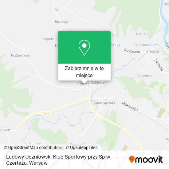 Mapa Ludowy Uczniowski Klub Sportowy przy Sp w Czerteżu