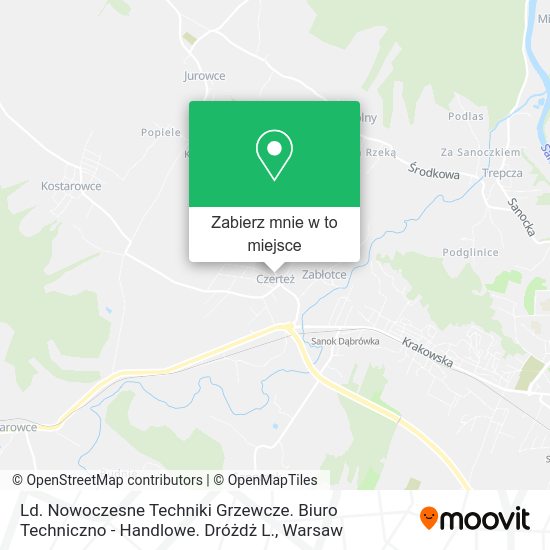 Mapa Ld. Nowoczesne Techniki Grzewcze. Biuro Techniczno - Handlowe. Dróżdż L.