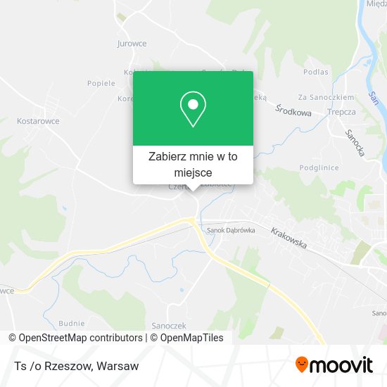 Mapa Ts /o Rzeszow