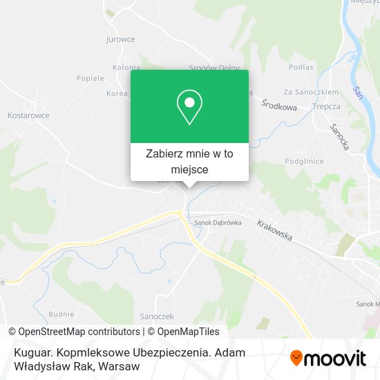 Mapa Kuguar. Kopmleksowe Ubezpieczenia. Adam Władysław Rak