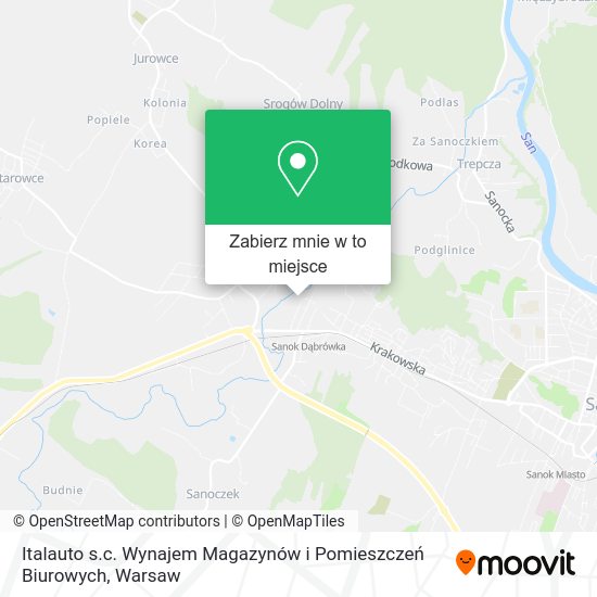 Mapa Italauto s.c. Wynajem Magazynów i Pomieszczeń Biurowych