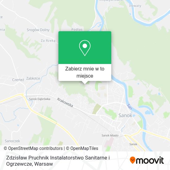 Mapa Zdzisław Pruchnik Instalatorstwo Sanitarne i Ogrzewcze