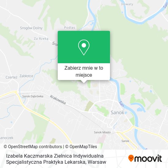 Mapa Izabela Kaczmarska Zielnica Indywidualna Specjalistyczna Praktyka Lekarska