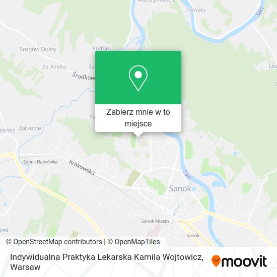 Mapa Indywidualna Praktyka Lekarska Kamila Wojtowicz