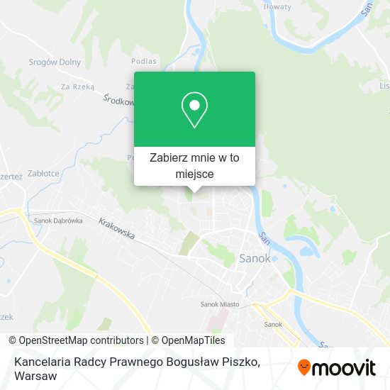 Mapa Kancelaria Radcy Prawnego Bogusław Piszko