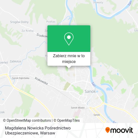 Mapa Magdalena Nowicka Pośrednictwo Ubezpieczeniowe