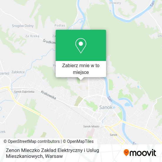 Mapa Zenon Mleczko Zakład Elektryczny i Usług Mieszkaniowych