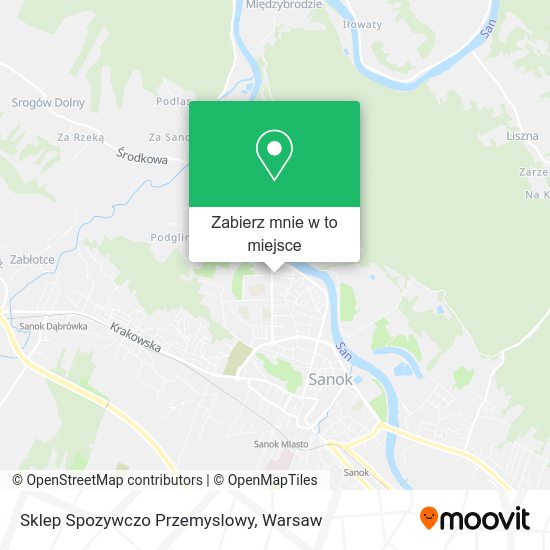 Mapa Sklep Spozywczo Przemyslowy