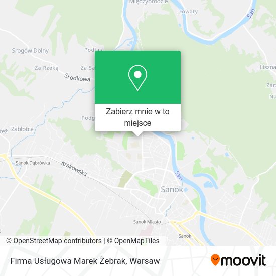 Mapa Firma Usługowa Marek Żebrak