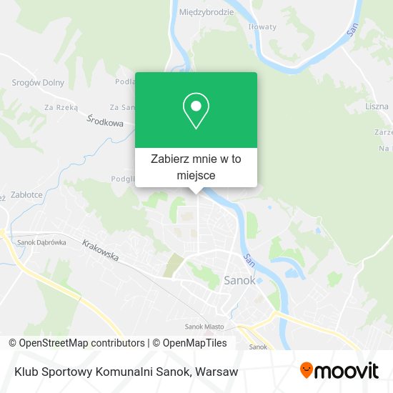 Mapa Klub Sportowy Komunalni Sanok