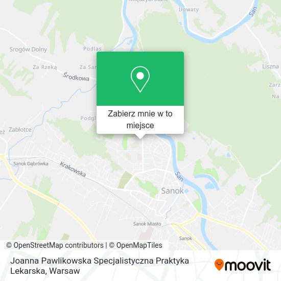 Mapa Joanna Pawlikowska Specjalistyczna Praktyka Lekarska