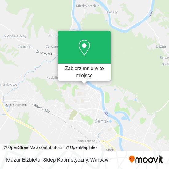 Mapa Mazur Elżbieta. Sklep Kosmetyczny