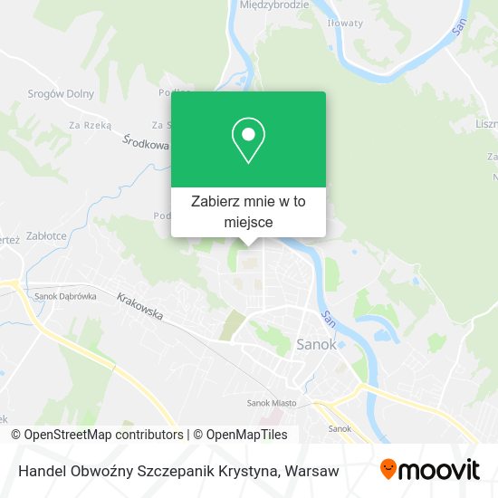 Mapa Handel Obwoźny Szczepanik Krystyna