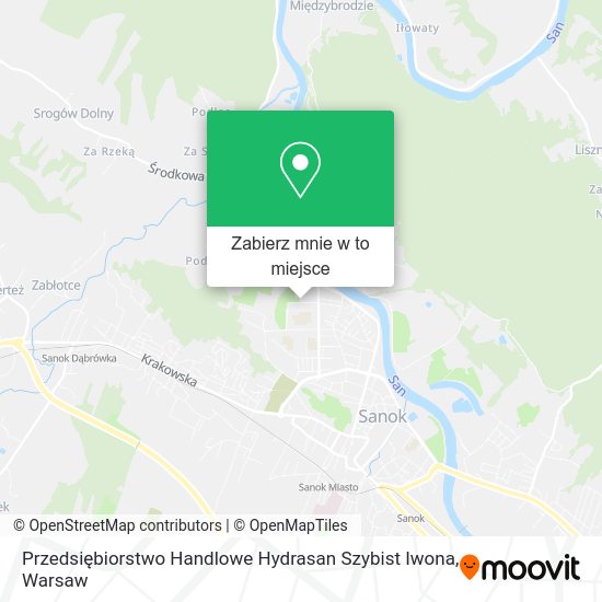 Mapa Przedsiębiorstwo Handlowe Hydrasan Szybist Iwona