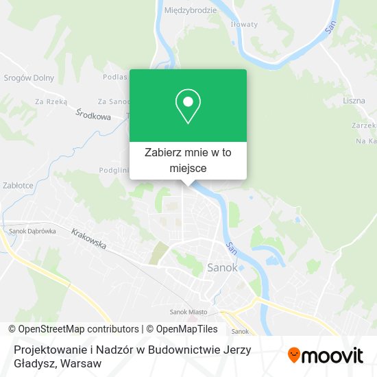 Mapa Projektowanie i Nadzór w Budownictwie Jerzy Gładysz