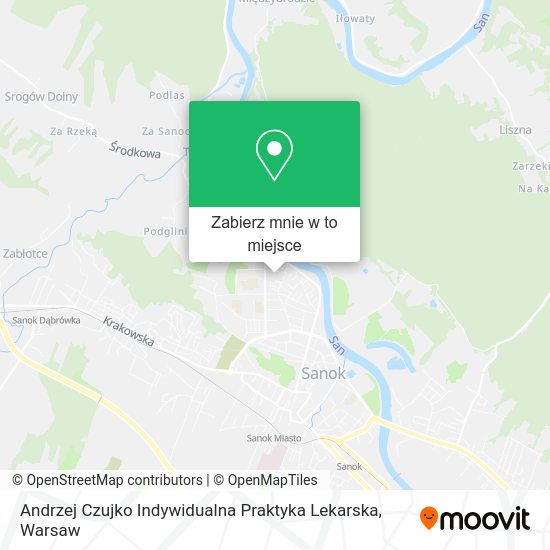 Mapa Andrzej Czujko Indywidualna Praktyka Lekarska