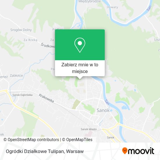 Mapa Ogródki Działkowe Tulipan