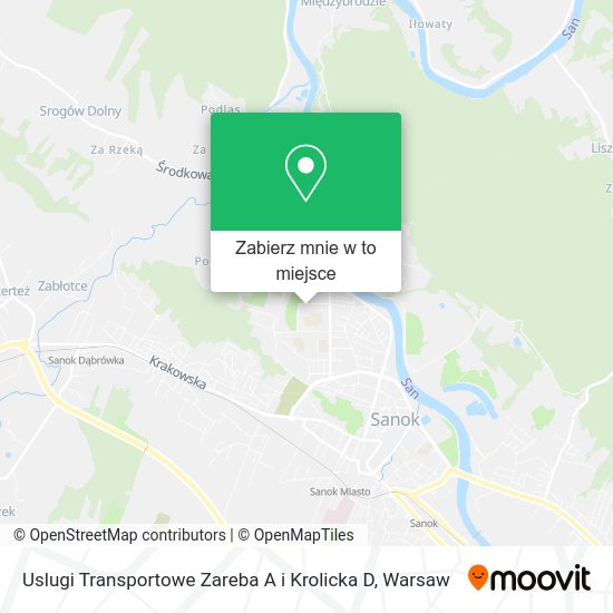 Mapa Uslugi Transportowe Zareba A i Krolicka D