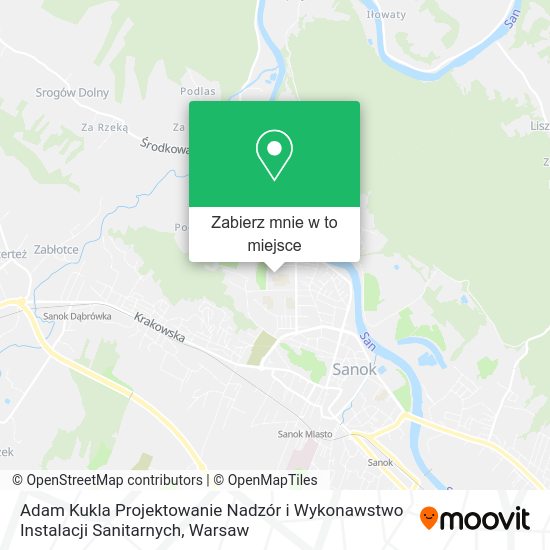 Mapa Adam Kukla Projektowanie Nadzór i Wykonawstwo Instalacji Sanitarnych