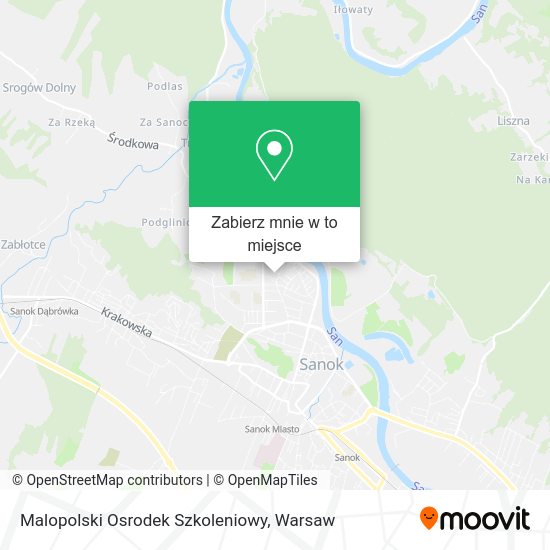 Mapa Malopolski Osrodek Szkoleniowy