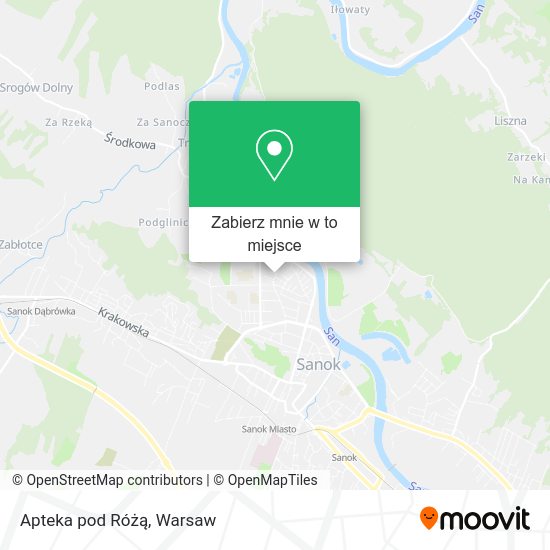 Mapa Apteka pod Różą