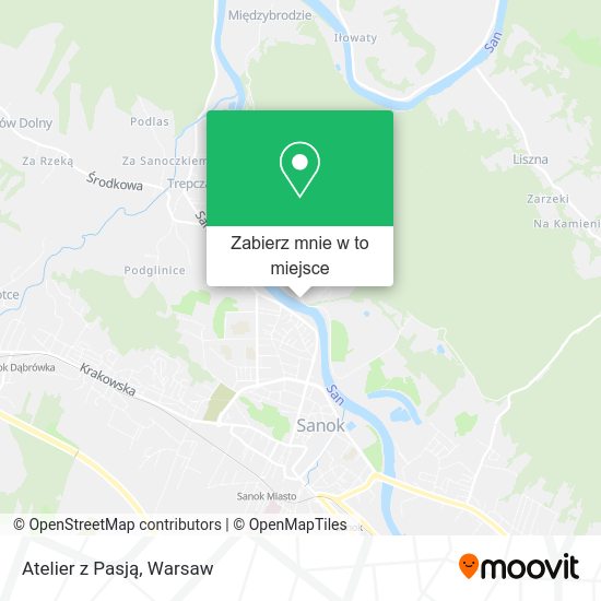 Mapa Atelier z Pasją