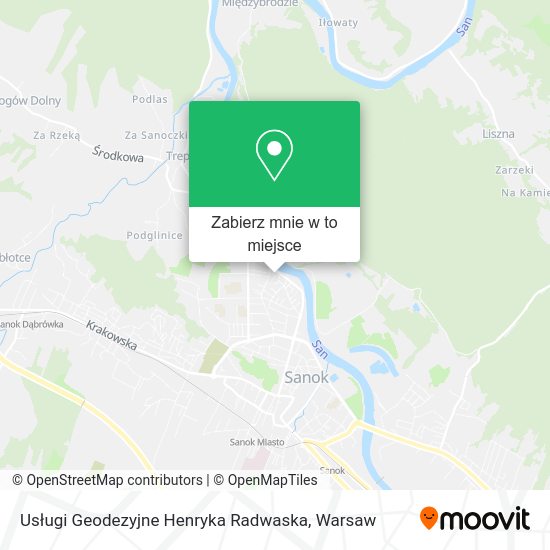 Mapa Usługi Geodezyjne Henryka Radwaska