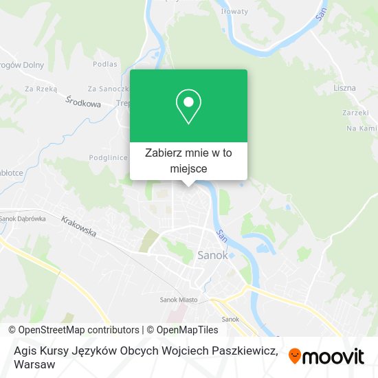 Mapa Agis Kursy Języków Obcych Wojciech Paszkiewicz