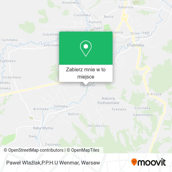 Mapa Paweł Wlaźlak,P.P.H.U Wenmar