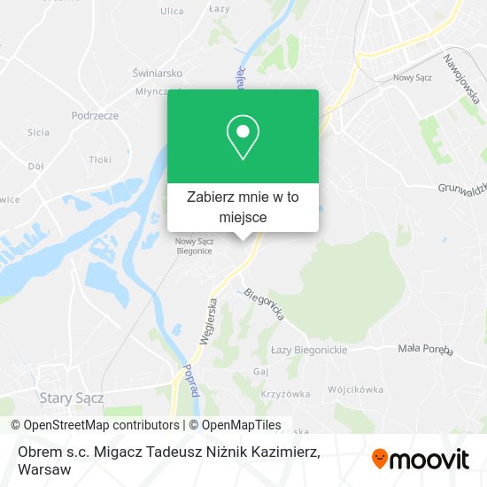 Mapa Obrem s.c. Migacz Tadeusz Niżnik Kazimierz