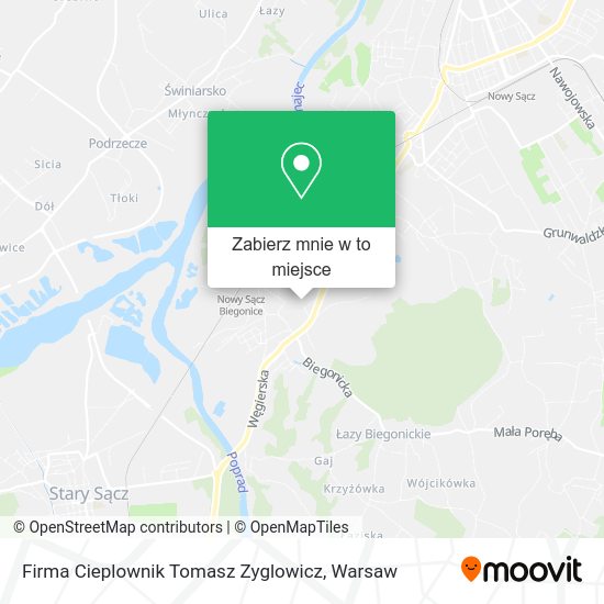 Mapa Firma Cieplownik Tomasz Zyglowicz