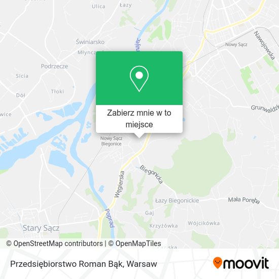 Mapa Przedsiębiorstwo Roman Bąk