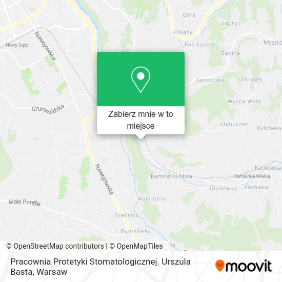 Mapa Pracownia Protetyki Stomatologicznej. Urszula Basta