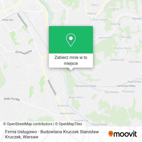 Mapa Firma Usługowo - Budowlana Kruczek Stanisław Kruczek