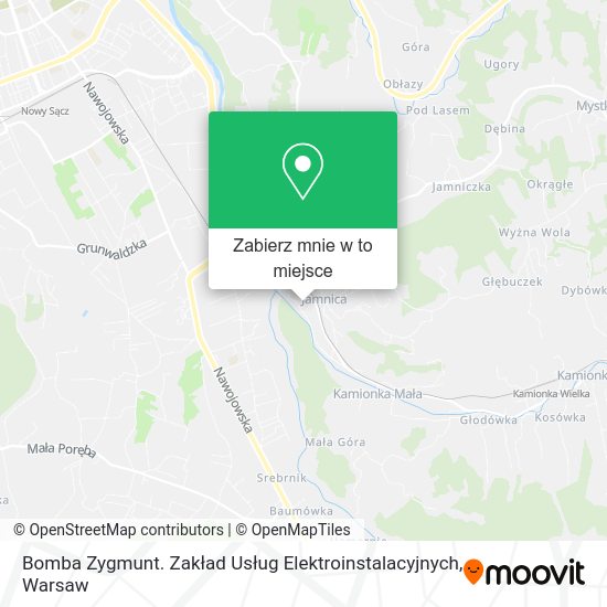 Mapa Bomba Zygmunt. Zakład Usług Elektroinstalacyjnych