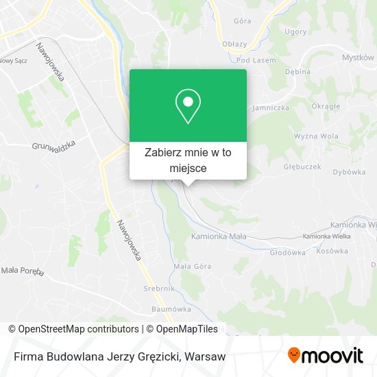 Mapa Firma Budowlana Jerzy Gręzicki