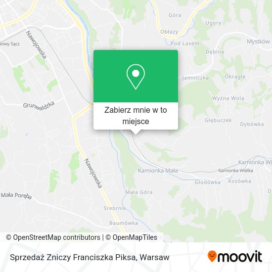 Mapa Sprzedaż Zniczy Franciszka Piksa