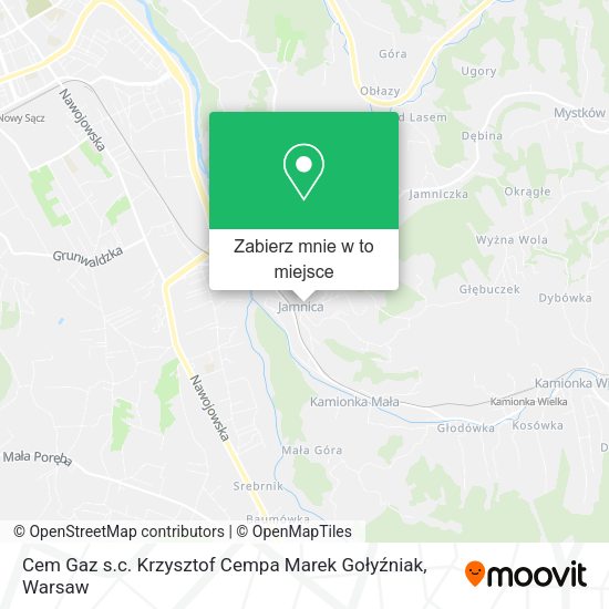 Mapa Cem Gaz s.c. Krzysztof Cempa Marek Gołyźniak