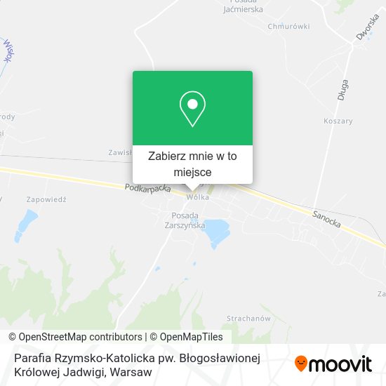 Mapa Parafia Rzymsko-Katolicka pw. Błogosławionej Królowej Jadwigi