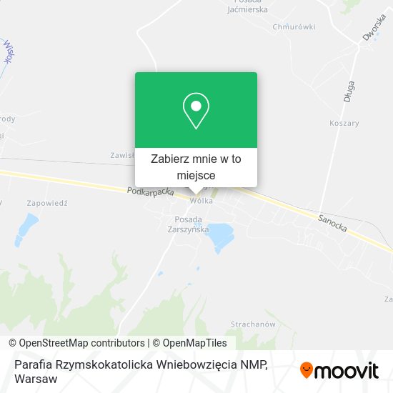 Mapa Parafia Rzymskokatolicka Wniebowzięcia NMP