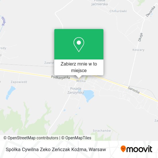 Mapa Spółka Cywilna Zeko Zeńczak Koźma